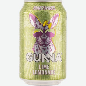 Напиток газ Джунна лимон лайм Джунна Дринкс ж/б, 0,33 л