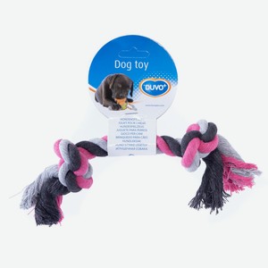Игрушка для собак DUVO+ веревочная, розовая, 26см (Бельгия)