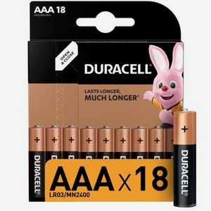 Батарейки Duracell AAA 1,5В 18 шт