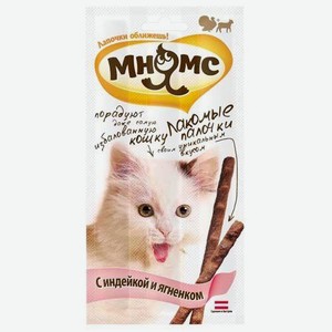 Лакомство для кошек Мнямс Pro Pet Лакомые палочки с индейкой и ягненком 13,5 см 5 г х 3 шт