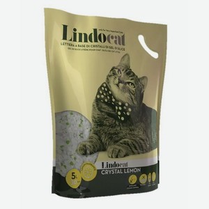Наполнитель впитывающий силикагель LINDOCAT  Crystal Lemon , 5л (Италия)
