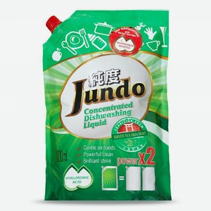 Гель Jundo для ручного мытья посуды зеленый чай 800 мл