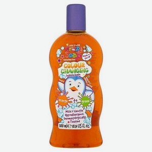 KIDS STUFF Пена для ванны волшебная, меняющая цвет (из оранжевого в зеленый)