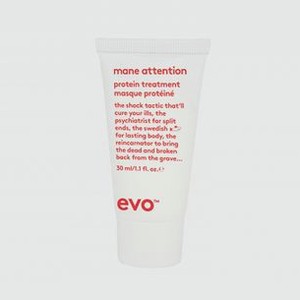 Укрепляющий протеиновый уход для волос (мини-формат) EVO Mane Attention Protein Treatment (travel) 30 мл