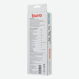 Сетевой фильтр Buro 500SH-1.8-SW-B 1.8м (5 розеток) черный