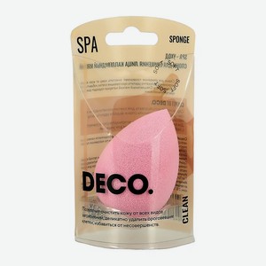 Спонж для очищения лица DECO. CLEAN каплевидный мягкий