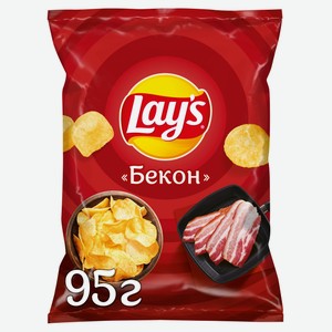 Чипсы картофельные Lay s со вкусом Бекона 95г