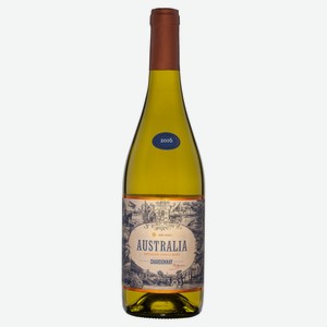 Вино Australia Chardonnay ординарное сортовое белое сухое Бельгия, 0,75 л