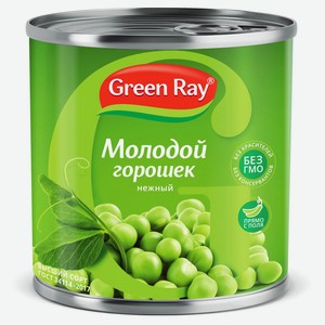Горошек зеленый Green Ray, 400 г