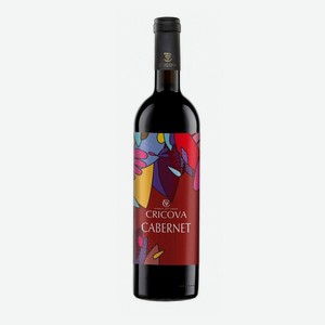 Вино CRICOVA Cabernet сортовое ординарное красное полусладкое Молдова 13%, 0,75 л
