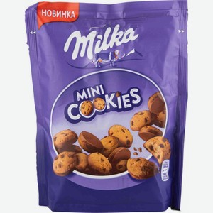 Печенье Milka Mini cookies с кусочками шоколада, 100 г