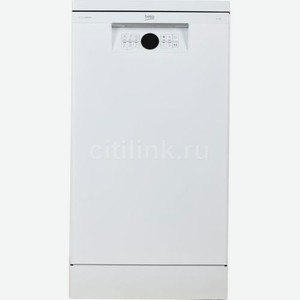 Посудомоечная машина Beko BDFS26120WQ, узкая, напольная, 44.8см, загрузка 11 комплектов, белая