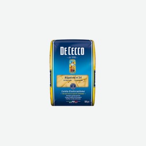 Макаронные изделия De Cecco № 24 из твердых сортов пшеницы Ригатони 500 г