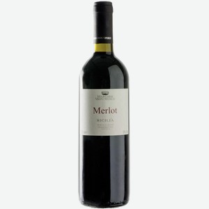 Вино Montefusco Merlot красное сухое, 0.75л Италия