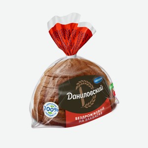 Хлеб Коломенский Даниловский ржано-пшеничный бездрожжевой, 350г Россия