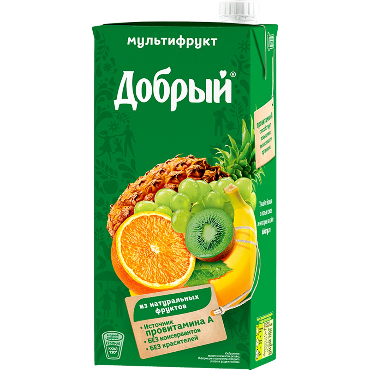 Нектар Добрый, мультифрукт, 2 л