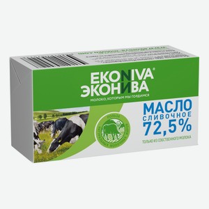 Сливочное масло несоленое ЭкоНива Крестьянское 72,5% БЗМЖ 180 г