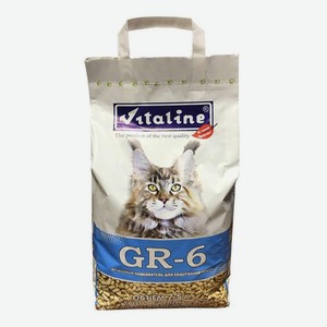 Наполнитель для кошачьего туалета Vitaline GR-6 для крупных кошек древесный 7,5 л