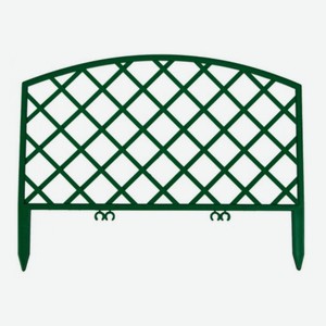 Забор декоративный GARDENPLAST Romantika зеленый, 33х43 см, 7 секций