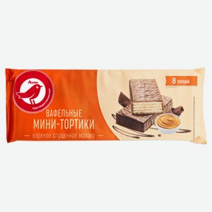 Торт вафельный АШАН Красная птица сгущенное молоко, 200 г