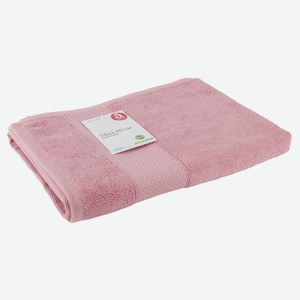 Полотенце Actuel махровое розовое банное, 70х130 см