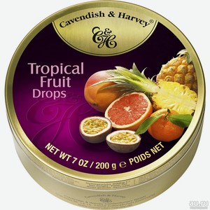 Леденцы Cavendish & Harvey тропические фрукты, 200 г