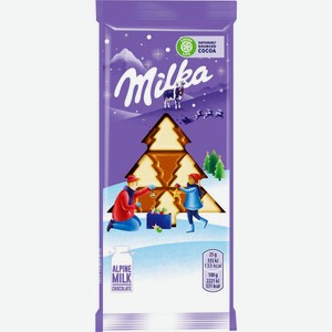 Шоколад Milka Sweet Winter белый молочный