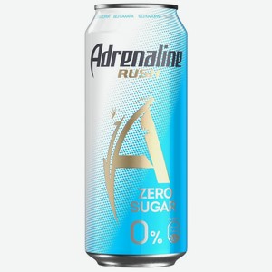 Энергетический напиток Adrenaline Rush Zero Sugar 0%, 449 мл.