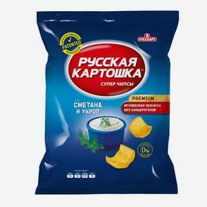 Чипсы Русская картошка сметана-укроп, 80г Россия