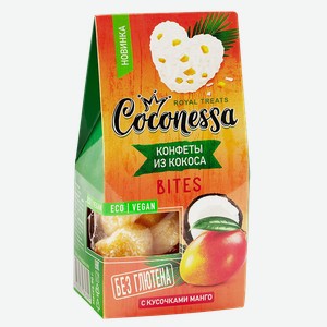 Конфеты COCONESSA из кокоса с манго без сахара, 90г