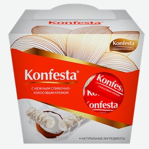 Конфеты KONFESTA глазированные с кокосом, 150г