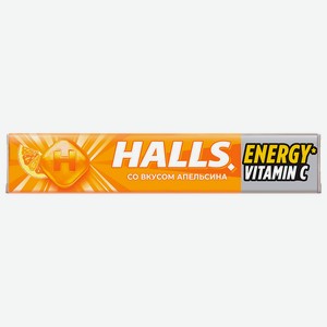 Карамель HALLS витамин С и вкус апельсина, 25г
