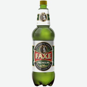 Пиво светлое Faxe Premium 4.9%, 1.3 л