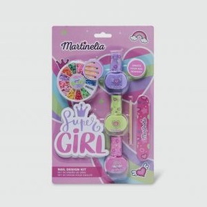 Набор детской декоративной косметики для ногтей MARTINELIA Super Girl Nail Design Kit 3 мл