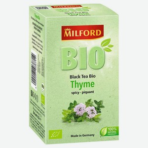 Чай черный MILFORD с чабрецом БИО, 20x1,75 г