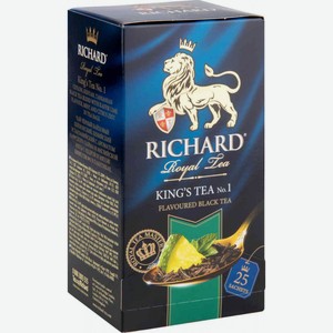 Чай чёрный Richard King s Tea № 1 Flavoured, 25×2 г