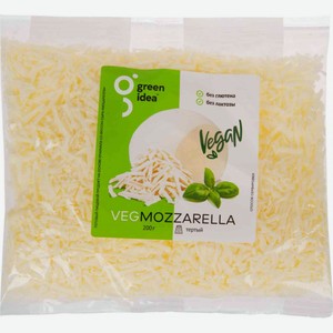 Пищевой продукт на основе крахмала Green Idea со вкусом сыра Моцарелла тертый, 200 г