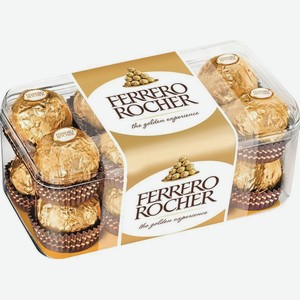 Набор конфет из молочного шоколада Ferrero Rocher с начинкой из крема и лесного ореха, 200 г