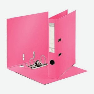 Папка-регистратор Esselte 231042, A4, 50мм, картон покрытый полипропиленовой пленкой, розовый