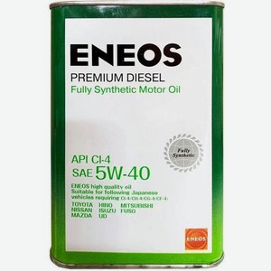 Моторное масло ENEOS Premium Disel, 5W-40, 1л, синтетическое [8809478943091]