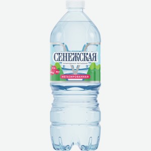 Вода минеральная питьевая природная столовая Сенежская 1 л негазированная