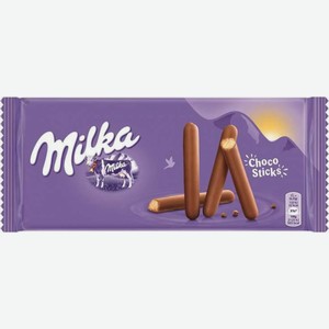 Печенье Milka Lila Stix в шоколадной глазури, 112 г