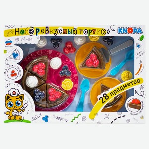 Набор игровой посуда Кнопа вкусный тортик Кнопа к/у, 1 шт