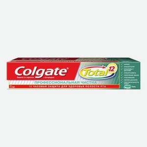 Зубная паста Колгейт Тотал Профессиональная Чистка гель 75мл
