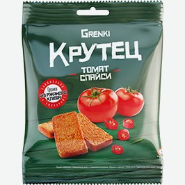 Сухарики Крутец, Гренки Со Вкусом Томата Спайси, 80 Г
