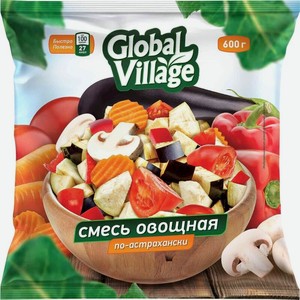 Смесь овощная Global Village По-Астрахански 600г