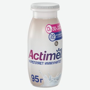 Напиток фруктовый Actimel Натуральный 1.5%, 95г Россия