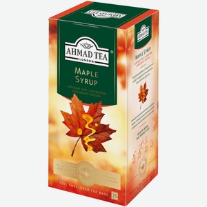 Чай зеленый Ahmad Tea Maple Syrup в пакетиках, 25 шт.