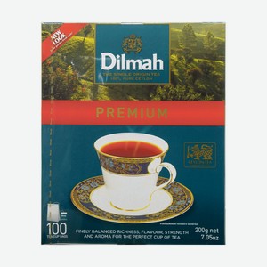 Чай Dilmah Цейлонский, черный, 100 пакетиков