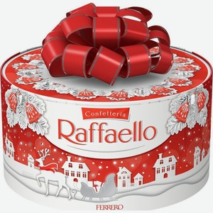 Набор конфет Raffaello торт, с цельным миндальным орехом в кокосовой обсыпке, 200 г, картонная коробка